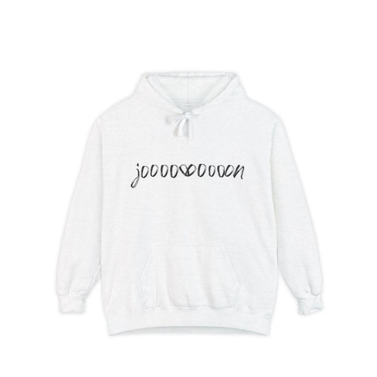 🍁🧡"Joooon" Hoodie – Wrap Yourself in Love and Warmth!--Unisex Garment-Dyed Hoodie